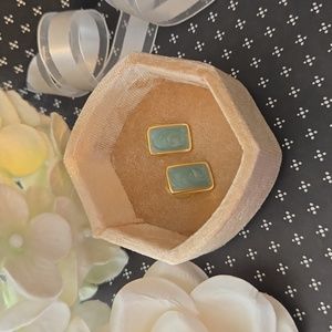 INC Vintage Style Pastel Mint Green Studded Earring NWT